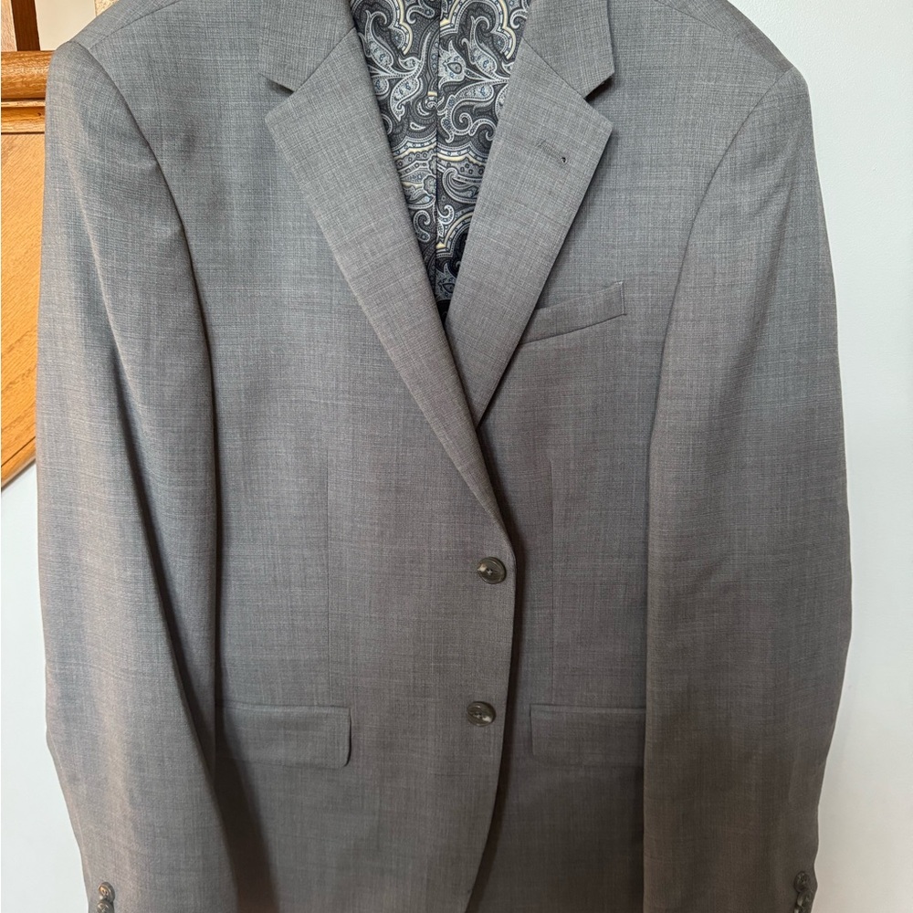Joseph Abboud 40S Men’s Gray Sport Coat with Notch Lapels